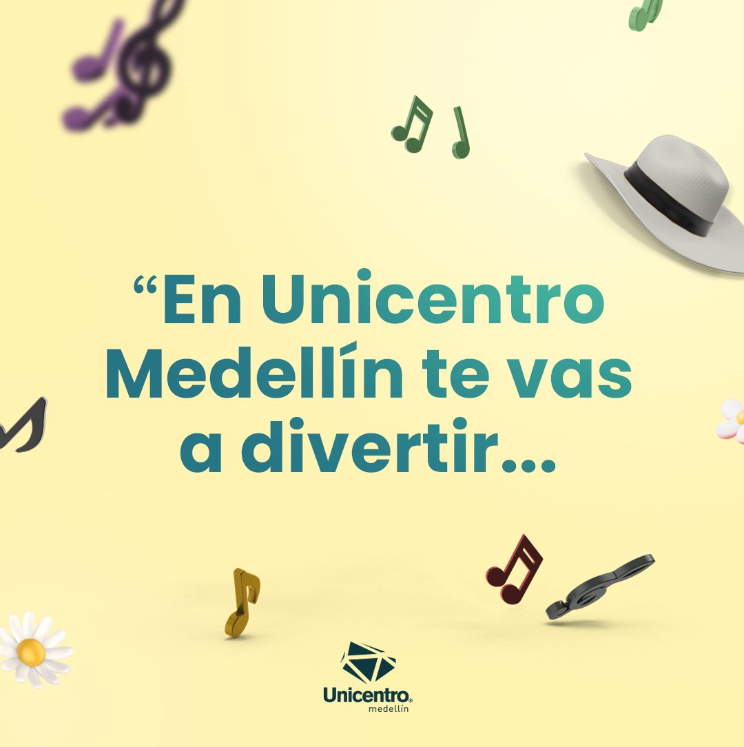 Unicentro_Med's tweet photo. Sábado perfecto pa’ venir a divertirte y echar los mejores cuentos con tus amigos y familia. 🎤🎶
@trovahumoryentretenimiento estará este sábado 13 de agosto a las 5:00 P.M. en la entrada principal. 🌼🌸
#Felicidad #UnicentroMedellín #FeriaDeFlores #Trovas #Medellín #Familia https://t.co/K3FThuCO2X
