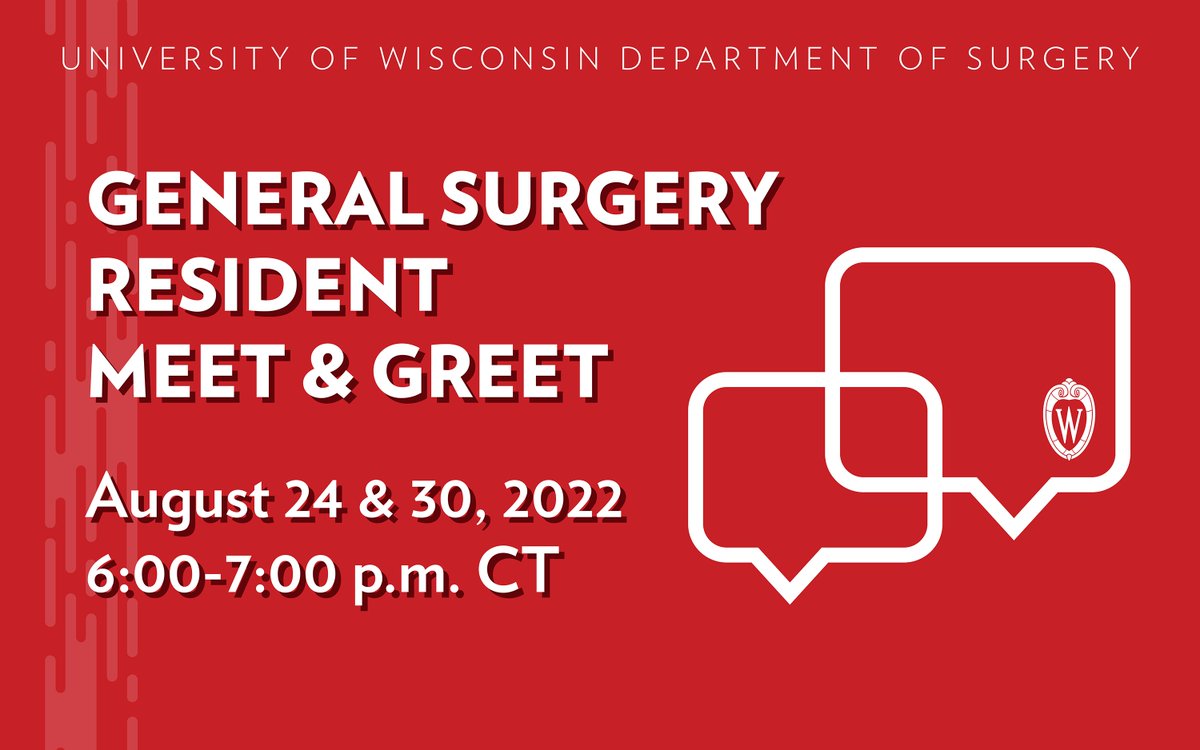 Another school year is on the horizon, and for our MS4s, it'll be the last before #Match2023! Virtually meet our residents later this month via the link below, and DM us if you have any questions! 

forms.gle/weuHePsvD5XBHy…

#WhyWiscSurgery #GenSurgMatch2023
