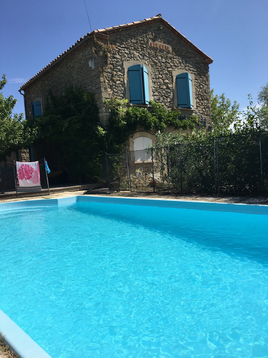 Currently 38 degrees in Languedoc. Fancy living in this beautiful house? You can now rent it all year round. DM for details.