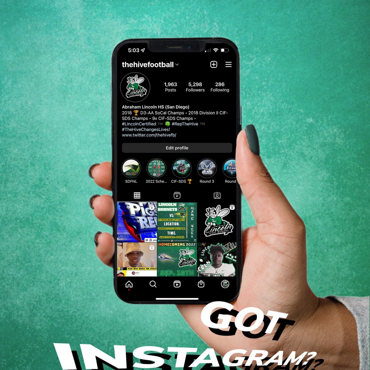 Got Instagram? 
Give us a follow: Instagram.com/thehivefootball
#LincolnCertified 🍀  #RepTheHive