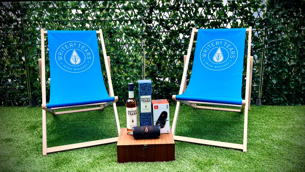 🎉 Competition 🎉

Win this Summer Party set including:

2 Writers' Tears Deck Chairs
Writers' Tears branded JBL speaker
Writers' Tears Double Oak

To enter:
Follow <a href="/WalshWhiskey/">Walsh Whiskey</a> 
Retweet this post

Winner announced Wednesday 17th. T&amp;Cs apply. 18+.

Good luck!

#DrinkResponsibly