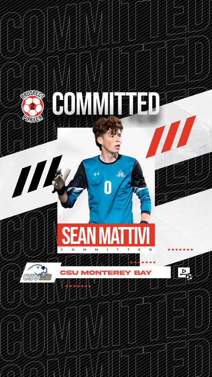 Congratulations to client <a href="/SeanMattivi/">Sean Mattivi</a> on his commitment to NCAA D2 program <a href="/CSUMBMSoccer/">CSUMB Men's Soccer</a> 

Sean is a 6’4 GK from TX (<a href="/RRboysoccer/">Reagan Boys Soccer</a> ) with high level athleticism to go with his frame

Interested? Contact us! 👇

Cell / WhatsApp: 
+13146865178 

Email: Prospect2Player@gmail.com