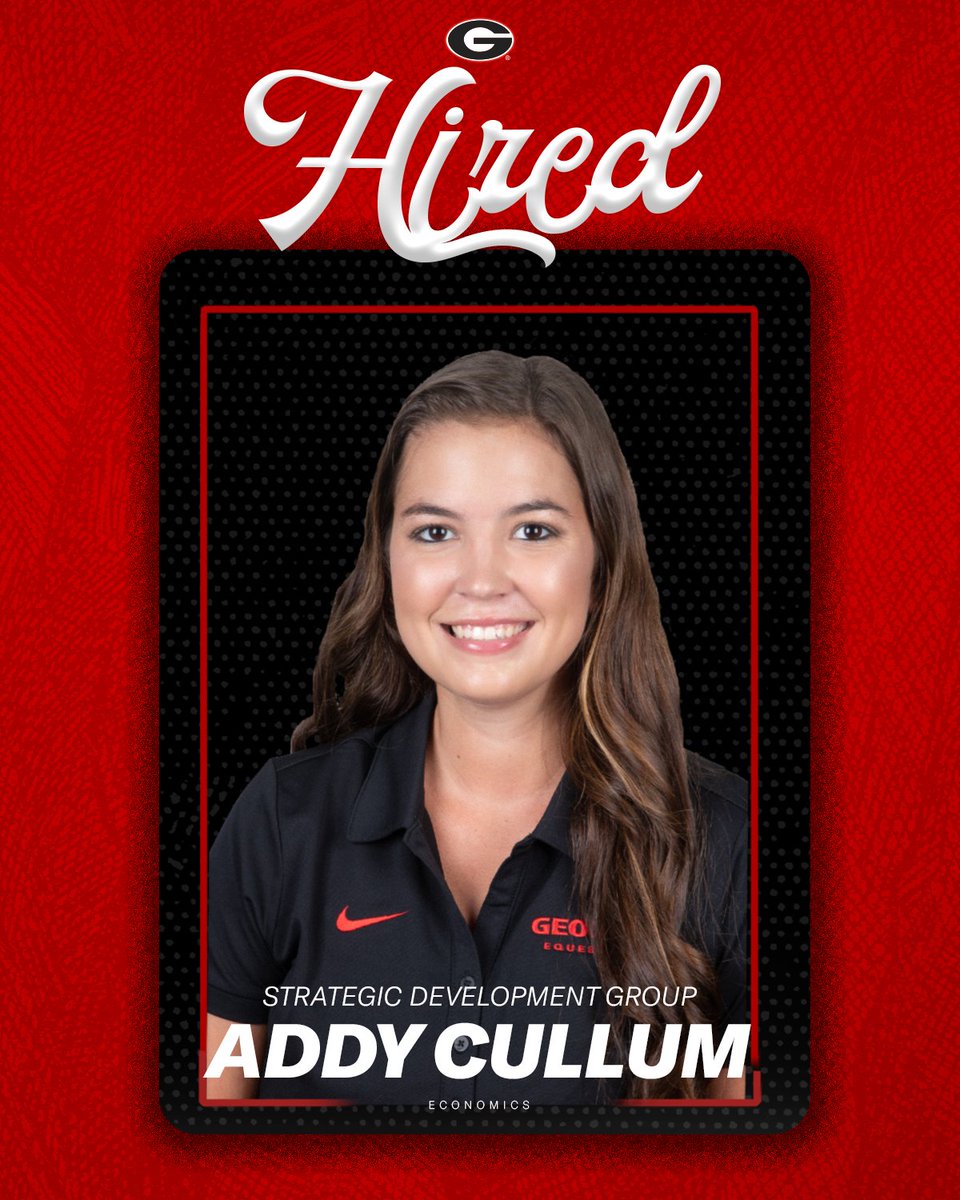 Congratulations to Addy Cullum of @UGAEquestrian for securing a position as a consultant with Strategic Development Group. Addy recently graduated with a degree in Economics from the @TerryCollege. Congrats, Addy!