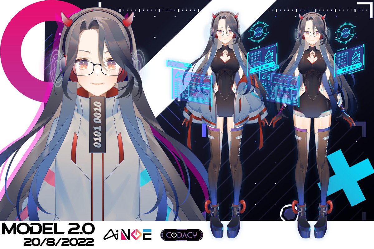 CodacyAinoe's tweet photo. 🔥🔥🔥AINOE MODEL 2.0 UPDATE🔥🔥🔥
🌟Debut day 20/08/2022
🎮Model Artist: Yuan
🎮Live2D Artist: Rigu
🎮 Website: https://t.co/9XuJ8GbUaU
#ainoemusic #codacy #ainoevtuber #vtubervn #ainoe https://t.co/9nYDQnNtI2