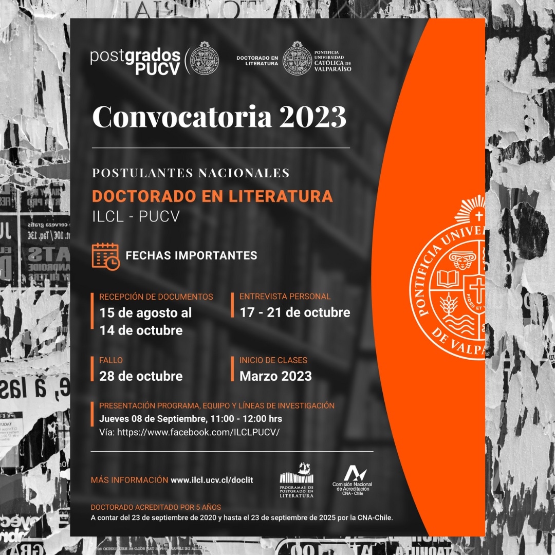 Postgrado Literatura PUCV tweet media