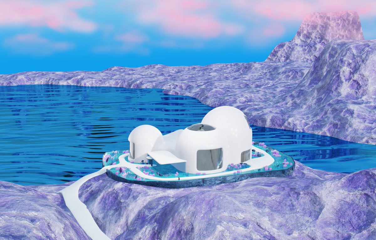 MarzipanPhysics's tweet image. concept art for Marzipan&apos;s house in the beautiful Eupraxian countryside 🪐🌊✨ coming soon to @monaverse ! It will be a place to relax by the lake, view Marzipan&apos;s art collection and living space, and hang out with the community 💜🤩💫 #metaverse #vr #vrarchitecture