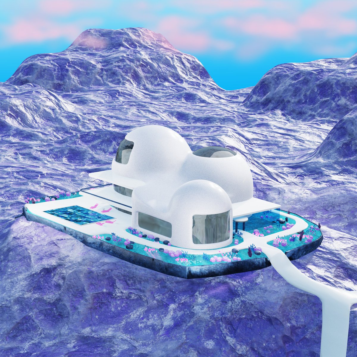 MarzipanPhysics's tweet image. concept art for Marzipan&apos;s house in the beautiful Eupraxian countryside 🪐🌊✨ coming soon to @monaverse ! It will be a place to relax by the lake, view Marzipan&apos;s art collection and living space, and hang out with the community 💜🤩💫 #metaverse #vr #vrarchitecture