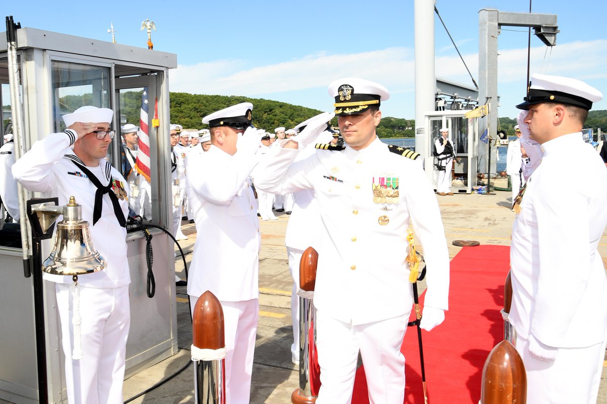 GrotonSubs's tweet image. Welcome aboard to Cmdr. Low and seas abeam to Cmdr. Horton! Cmdr. Horton turned command of USS #Delaware (SSN 791) over to Cmdr. Low in a ceremony today at Naval #Submarine Base New London. For more, click here: bit.ly/3dv2Ix7 #USNavy #submarines #subs #ApexPredator