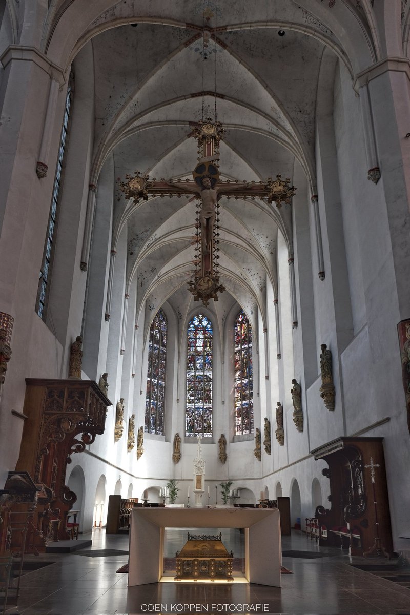 coenkoppen's tweet photo. Deze week ook even binnen wezen kijken bij de St. Catharinakathedraal @KKUtrecht. Machtig mooie Jugendstil(-achtige) natuurelementen in het dak, en het orgel mag er ook zijn. 
#Utrecht #Erfgoed https://t.co/2ZyKU0Kg6H