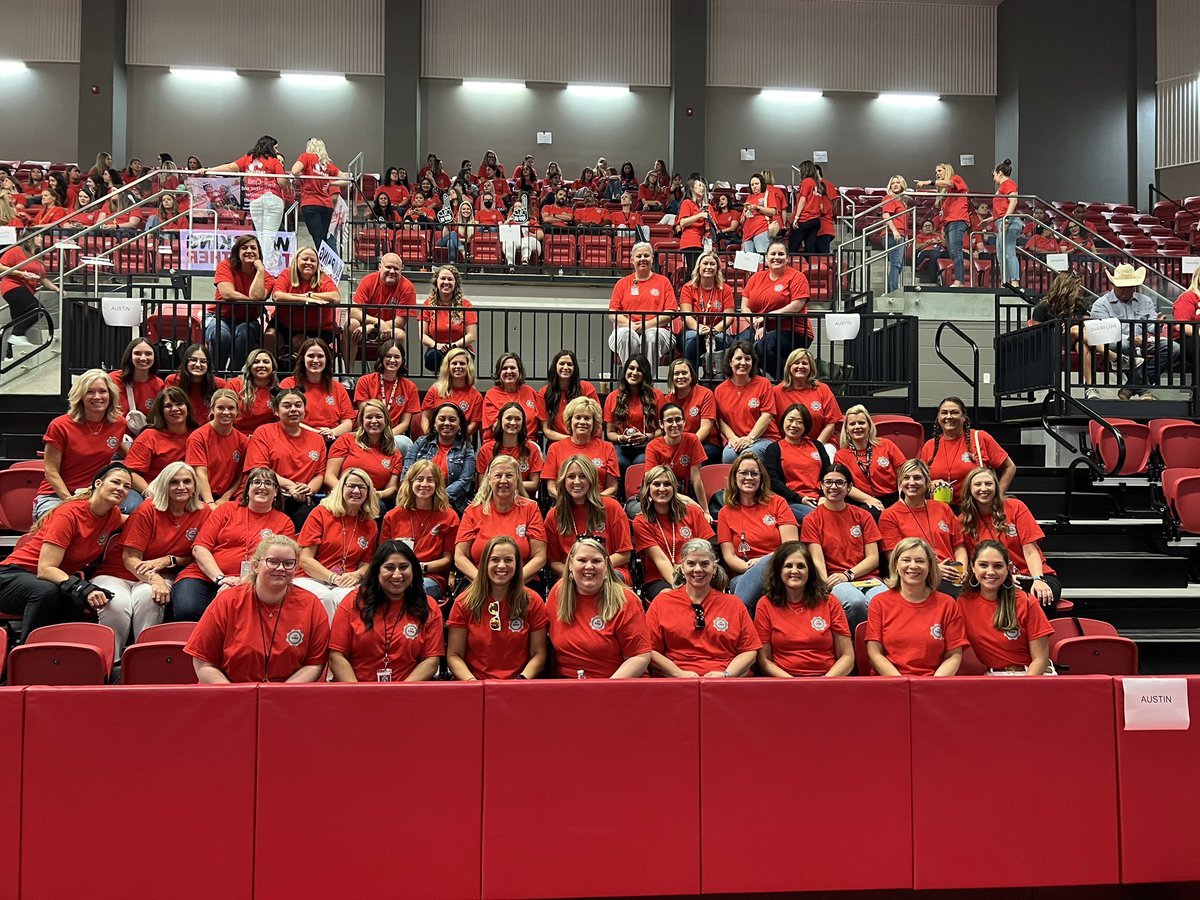 We are excited to kick off the ‘22-‘23 school year with CISD Convocation. I love these Mustangs! #CISDWorkingTogether #AustinOurStory