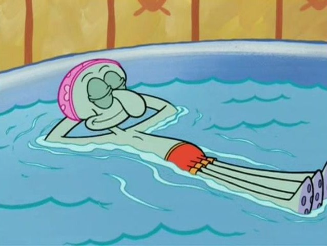 SpongeBob's tweet photo. hot squid summer https://t.co/PjChqp7Apc