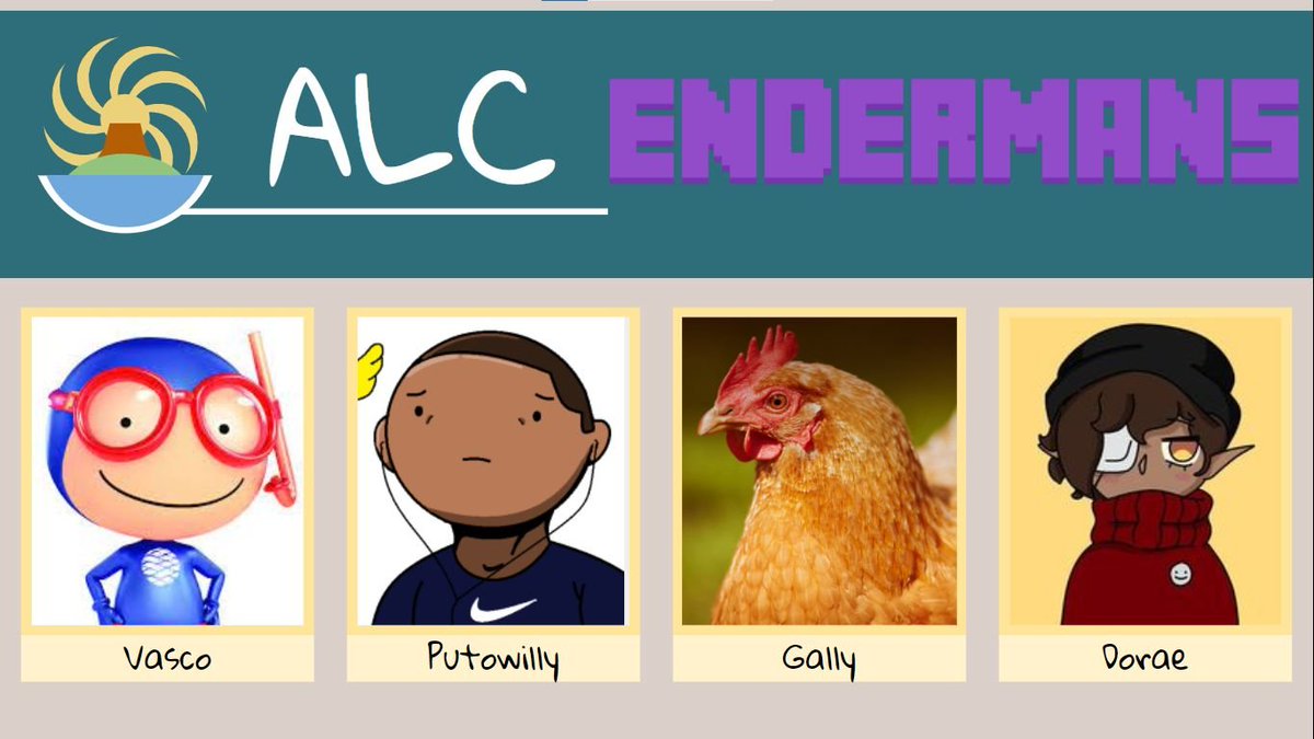 Aqui está Equipa dos Endermans!
Jogadores: <a href="/metsy_do/">Gally</a> @putowillyy <a href="/abreubap/">Ruizito</a>