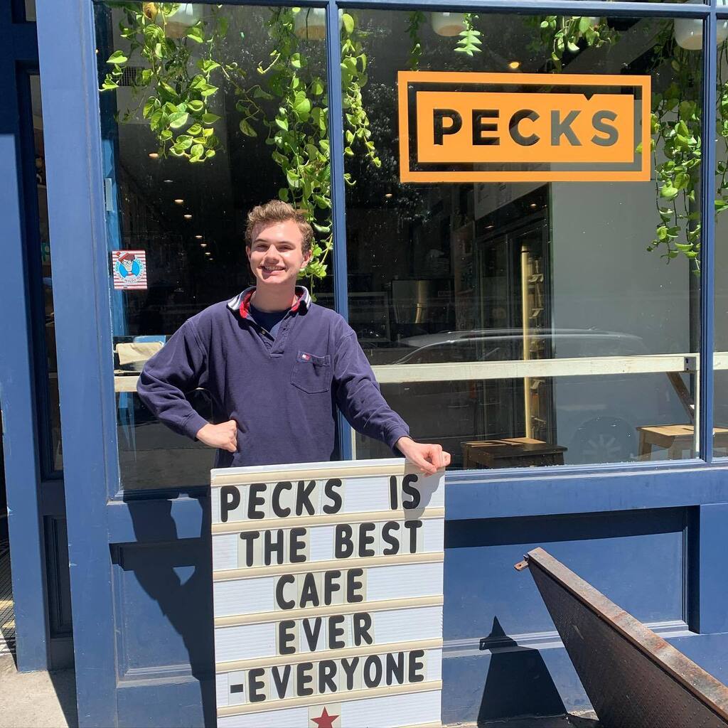PecksFood's tweet photo. We’re hiring baristas at both our locations! 
If you’ve ever wanted to join the Pecks and Peckish family it is your time to shine! 
Looking for coffee lovers, and friendly folk to join our team. 
Send your resume over to peckshomemade.kayla@gmail.com if … https://t.co/3z8kPfj63d https://t.co/hgKQ4uwPFq