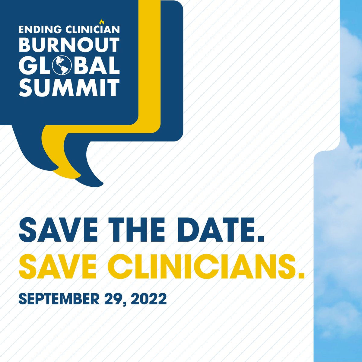 DisappearingDoc's tweet photo. Get ready! On September 29th, hundreds of healthcare professionals will come together for the Ending Clinician Burnout Global Summit. Join us to see what you can do to help end clinician burnout for good. Visit https://t.co/9oVtcTzHRV for more information. https://t.co/IMScGvE71Z