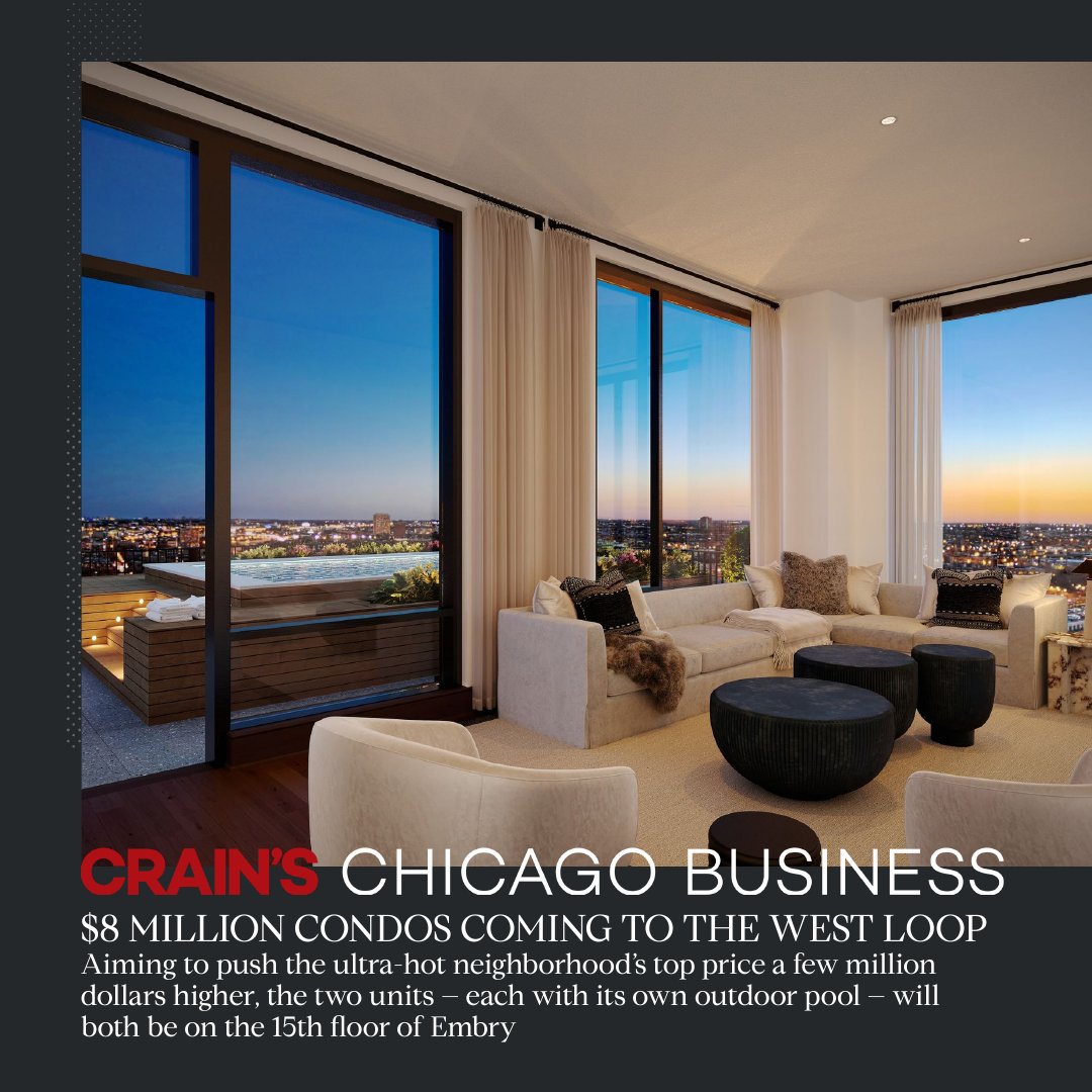 West Loop welcomes two new Penthouses to the neighborhood.

bit.ly/3BZgqSM #newdevelopment #chicago #realestate