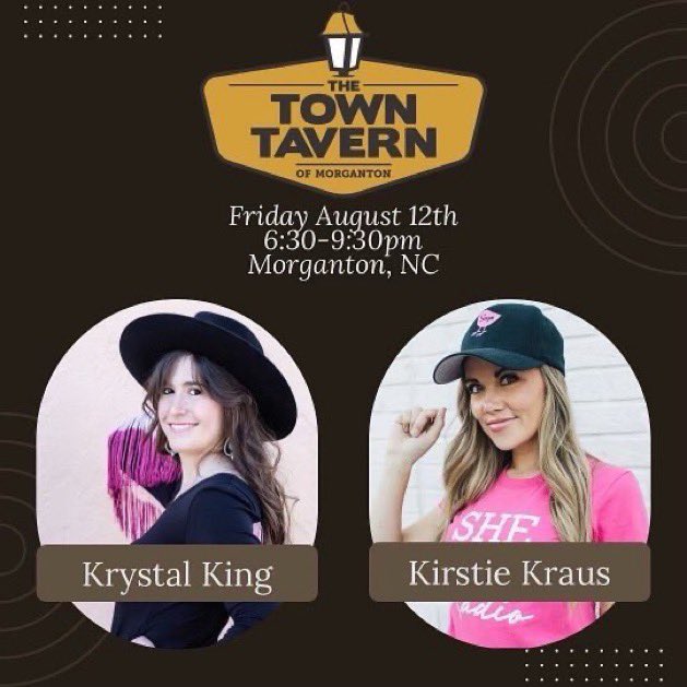 Kirstiekraus (@kirsstiekraus) on Twitter photo Playing the #TownTavernofMorg tonight with
@KrystalKingMus14
in #NorthCarolina
<a href="/SheWolfRadio/">She Wolf Radio</a>
#yesyoucan #Yesyoucantour #KirstieKraus
<a href="/canva/">Canva</a> <a href="/NCmusic/">North Carolina Music</a> - at The Town Tavern of Morganton Playing the #TownTavernofMorg tonight with
@KrystalKingMus14
in #NorthCarolina
<a href="/SheWolfRadio/">She Wolf Radio</a>
#yesyoucan #Yesyoucantour #KirstieKraus
<a href="/canva/">Canva</a> <a href="/NCmusic/">North Carolina Music</a> - at The Town Tavern of Morganton