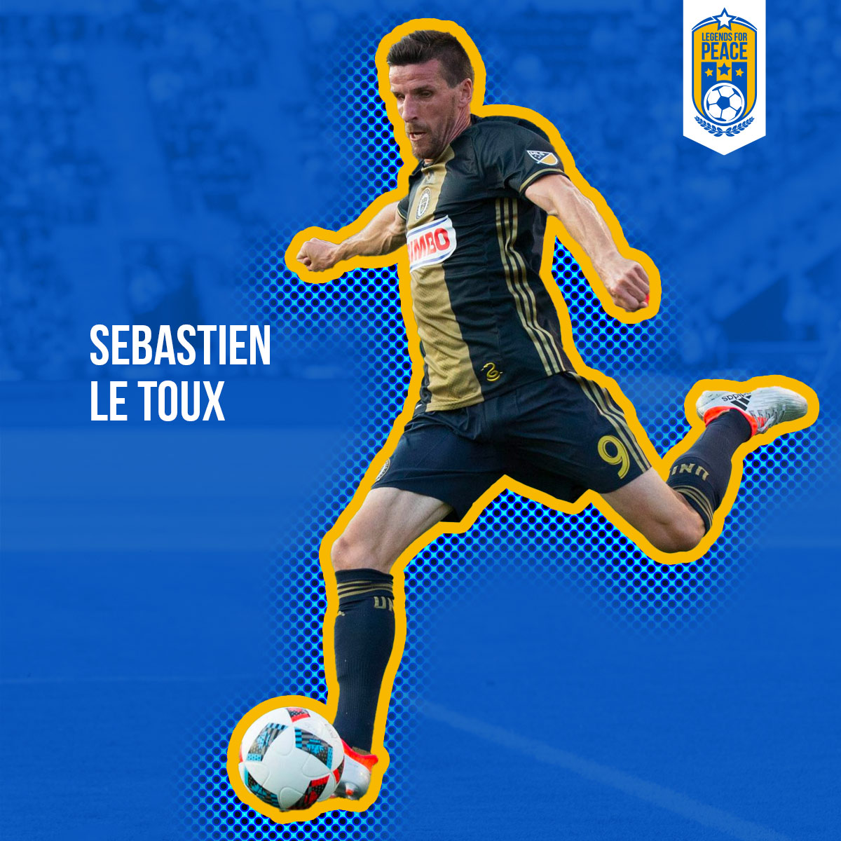 legendsforpeace's tweet photo. #LegendsforPeace welcomes to our roster @SebastienLeToux, holder of the @PhilaUnion record in goals, assists, shots, shots on goal, corner kicks, game-winning goals and game-winning assists ⚽️ Get your tickets here: https://t.co/RbZ50q3laC https://t.co/o3aaflOERh