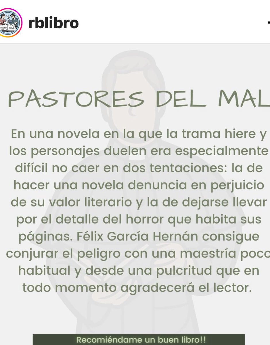 Muchísimas gracias a RBlibro por la reseña. Deseando encontrarme con sus lectores de México el próximo día 18. instagram.com/p/ChIfgvZO5Kr/…