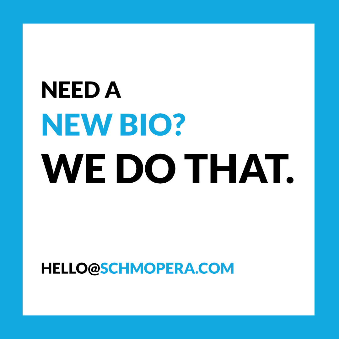 Does your story need a refresher?

schmopera.com/need-a-new-bio…