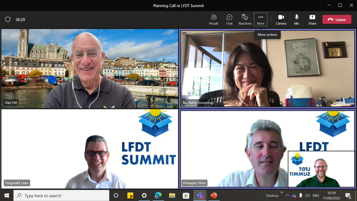 LiamFitzg1's tweet photo. A pleasure &amp; a privilege to spend an hour yesterday discussing LFDT Summit with Kathy Ku, our keynote speaker. She is simply peerless in University Tech licencing &amp; commercialisation https://t.co/jM6JGwfznC  @KTIconnect @TaylorWessing @uccinnovation @MaREIcentre @TyndallInstitut https://t.co/nCgv6seyXC