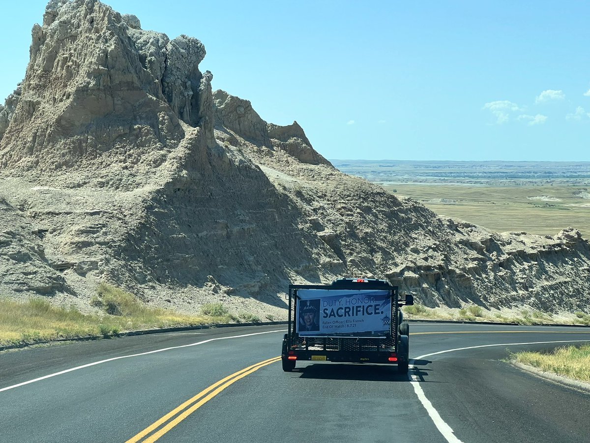 It was seen going through the Bad Lands of South Dakota. Ella French