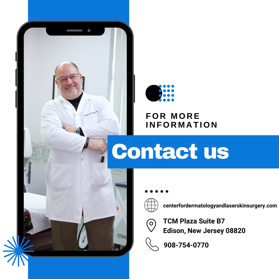 Are you in the Edison, New Jersey, area and looking for the top-rated dermatologist?

Please reach out to the Center for Dermatology &amp; Laser Skin Surgery directly to schedule your appointment with Dr. Robert M. Paull:
…fordermatologyandlaserskinsurgery.com/contact/