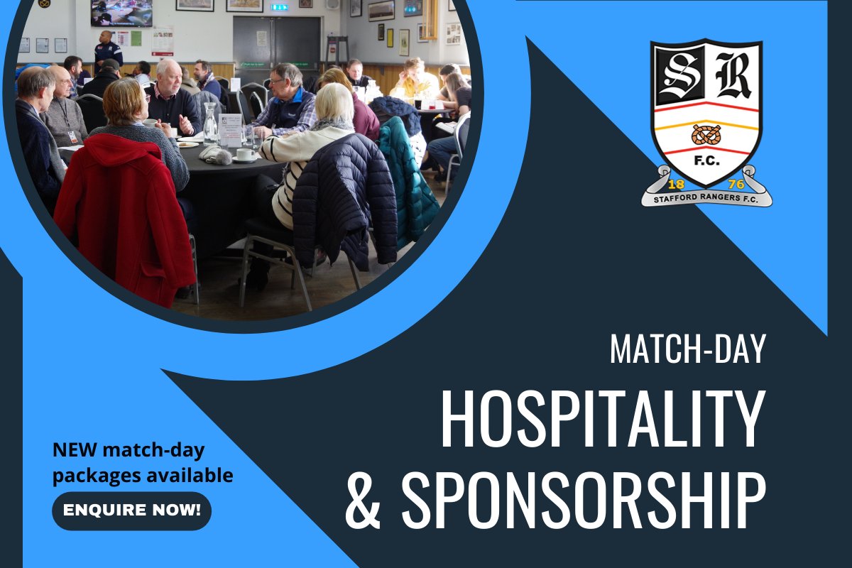 Stafford Rangers announce their new match day hospitality packages available to all for the forthcoming 2022/23 Season. ow.ly/VYwY50KiVtE
