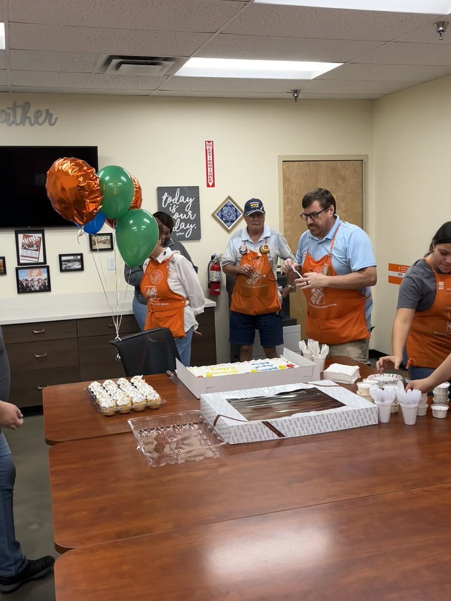 Bonus advantage of working at 2 stores … I’m here to celebrate Ellery on his 20th anniversary with <a href="/thehomedepot/">The Home Depot</a>