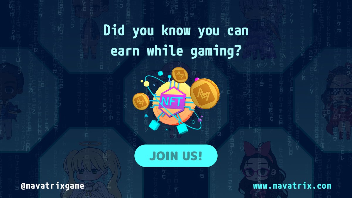 MavatrixGame's tweet photo. β STOP SCROLLING, JUICY SPOILER AHEAD π
What if we told you you can earn by having fun while playing?
Enough spoilers for nowβ¦ Mavatrix Game launching soon π
-
-
-
#token #crypto #cryptocurrencies #nft #rewardspool #p2e #playtoearn https://t.co/EQd19wrS8s