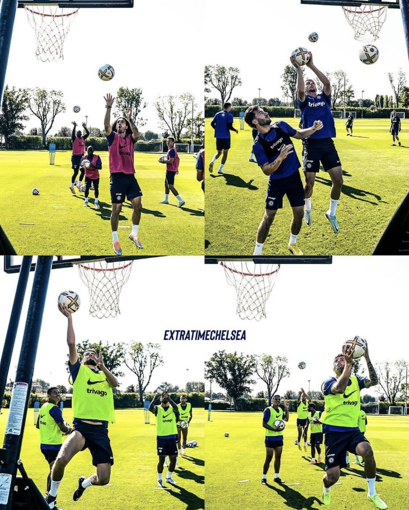 FrankKhalidUK's tweet photo. Chelsea players 🏀🏀🏀🏀 https://t.co/6oKH9eCOXa