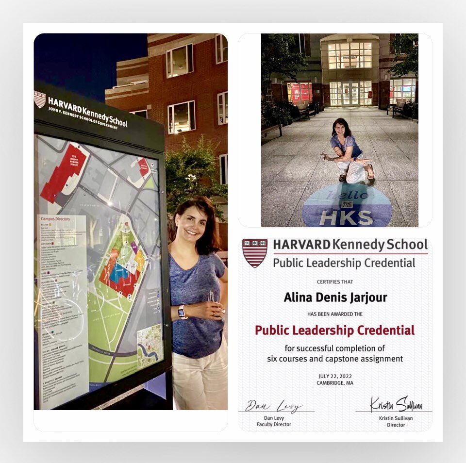 JarjourLegal's tweet photo. It’s #backtoschool time, but not for me (at least for a while 😊). After 3 years of being a part of the @Kennedy_School’s Public Leadership program (it can be completed sooner), I’ve earned my Credential.
Thank you professors &amp; classmates for an incredibly rewarding experience! https://t.co/EFe66H2W9g