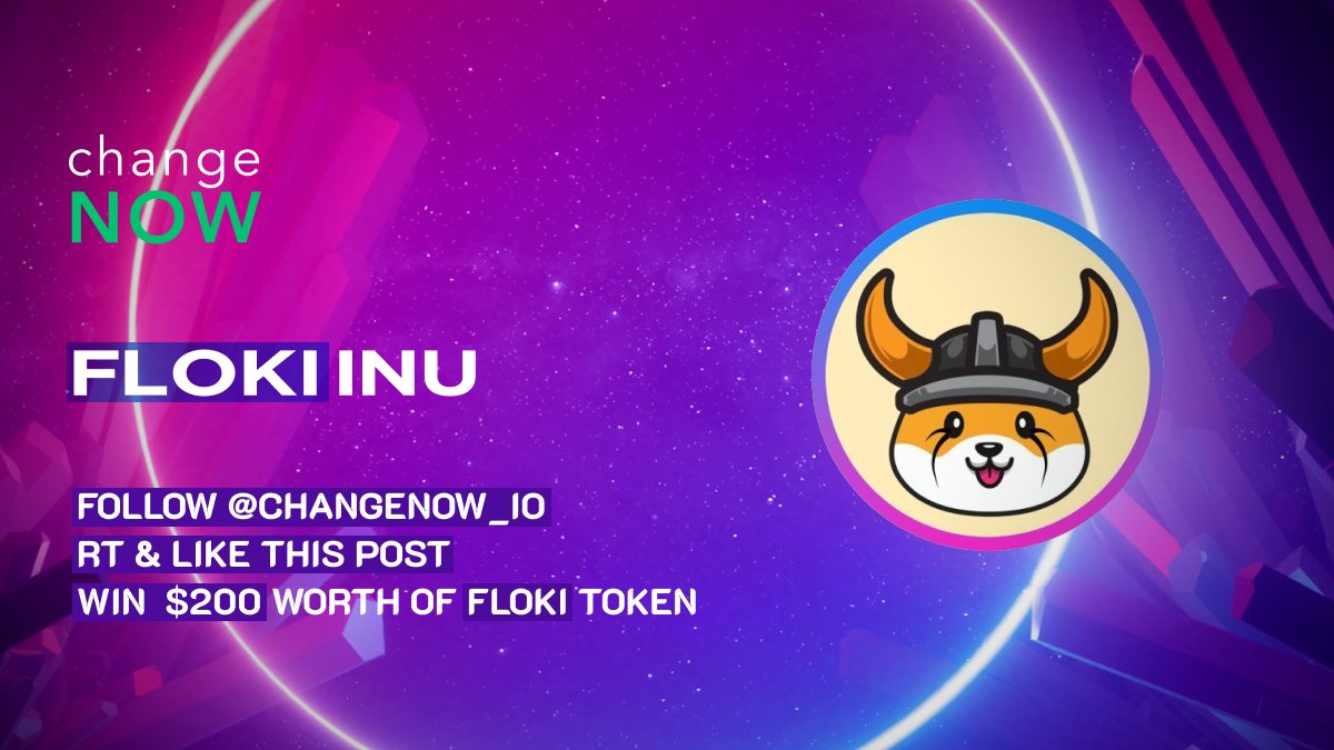 How's it going #FlokiVikings?  How about getting some #FLOKI on your way to #Valhalla? ☁️
 
Here’s what you need to do:
✨Follow <a href="/ChangeNOW_io/">ChangeNOW</a>
✨RT &amp; ❤️

1 lucky winner will receive $200 in $FLOKI on Aug 18!⭐️