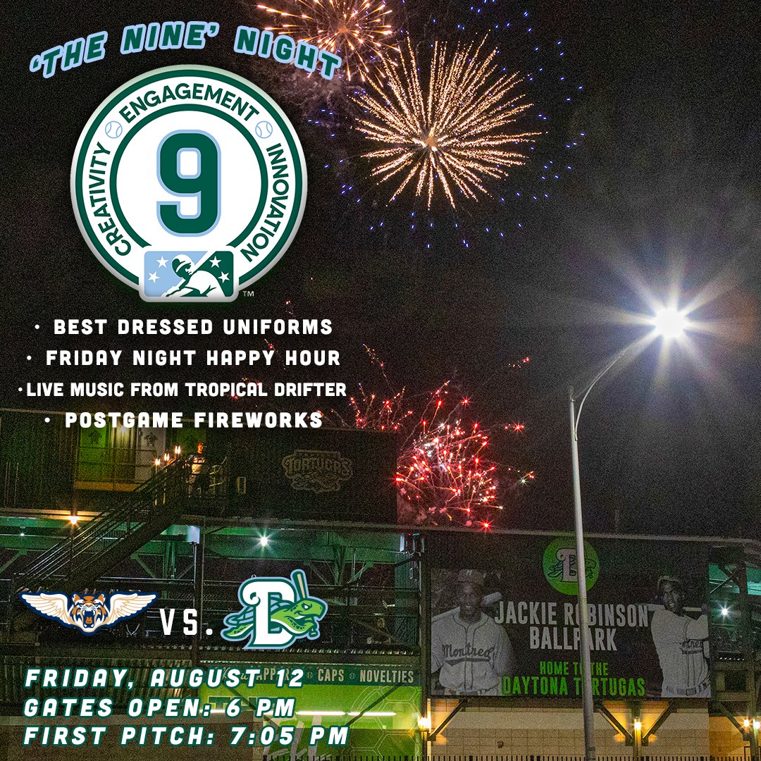 Daytona Tortugas on Twitter join us for our final 'The Nine