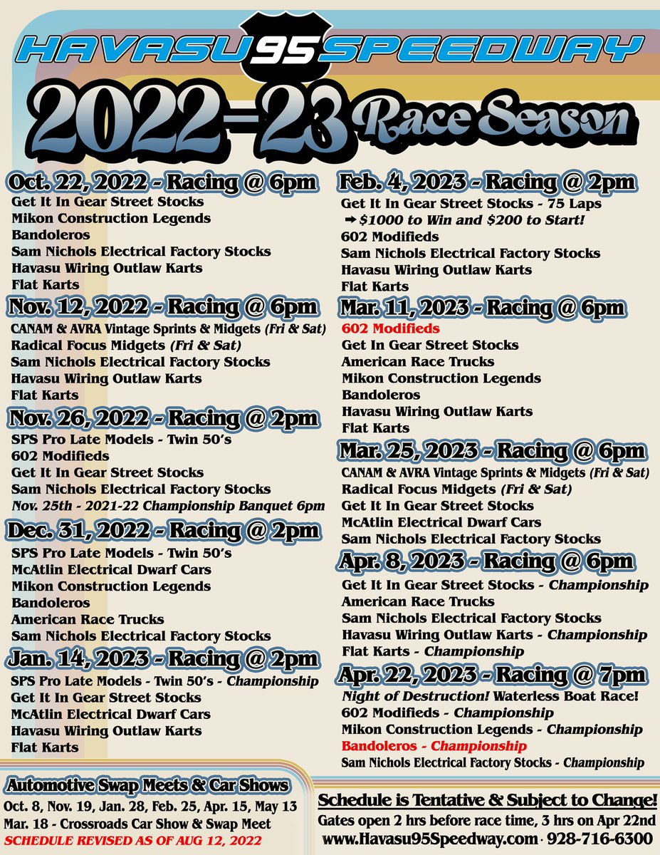 Havasu 95 Speedway (@h95speedway) on Twitter photo 