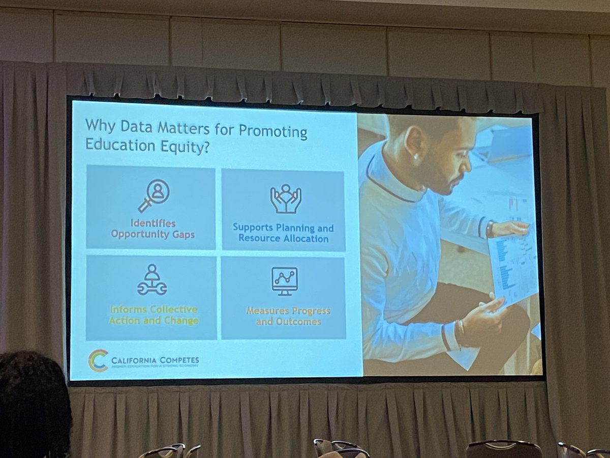 StephanieSowl's tweet photo. What an absolute joy hearing from @SuJinJez during the @SHEEOed Conference. @CalCompetes developed a detailed and informative dashboard (https://t.co/ygYLPRkKZa) on the state of higher ed and beyond in CA. #ECMCFGrantee #SHEEOConf https://t.co/jw6oyjwMTQ