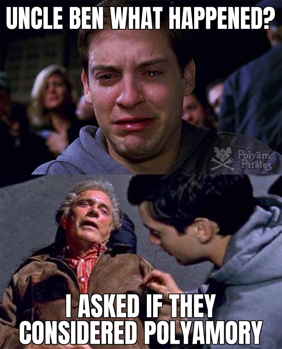 With great number of partners comes great responsibility.

#ethicalnonmonogamy #polyamemery #polyamory #memes #relationshipadvice #polyampirates #polyamorymemes #polyamorousmemes #polyamoryman