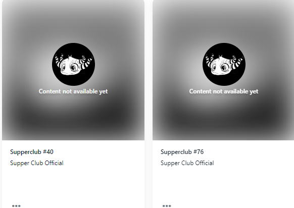 <a href="/SupperClub_NFT/">Supper Club | Sold Out</a> Let's take a trip to the Moon!  only 69 listings on OS...Utility based project which happens to have some clean ass art! Reveal in 48hrs..🔥#SupMint