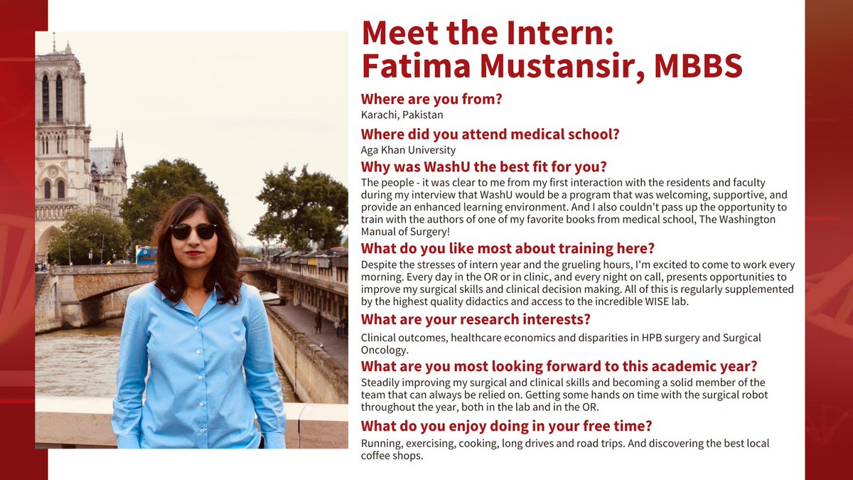 Meet one of our new interns, Fatima Mustansir, MBBS! 👋 ⬇️