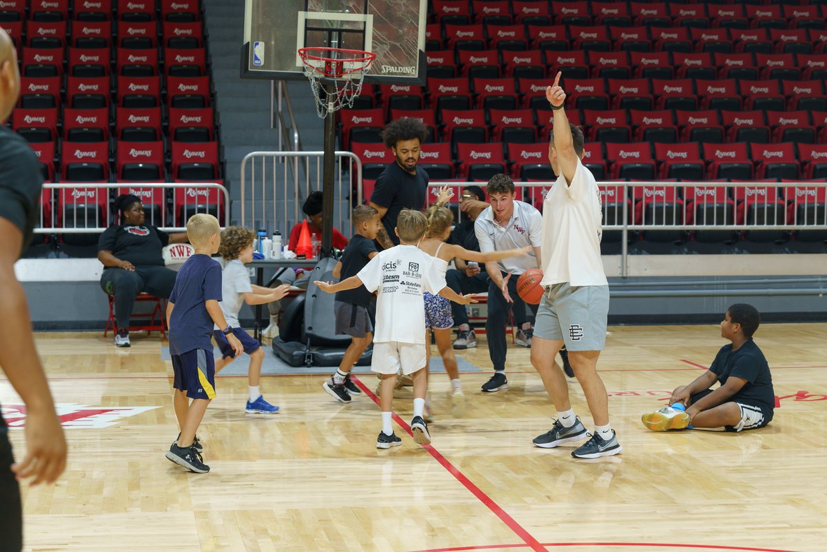 Our Raider Basketball Camp participants had a great time last week! 🏀⛹️ Kids in the community got to work with Raider Basketball coaches and athletes in Raider Arena Aug. 1-4. @NWFRaiders @NWFRaiders_MBB @NWFRaiders_WBB 