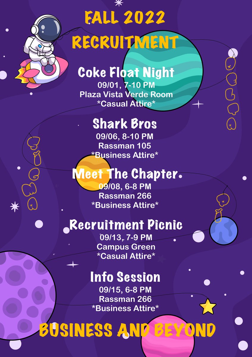 dspetatheta's tweet image. ✨Recruitment Time✨

Our Recruitment Events are starting soon. We are so excited to see you!

#dspetatheta #angelostateuniversity #etathetarecruitment
