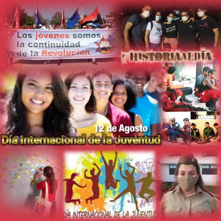 VidePvide's tweet photo. " La arcilla fundamental de nuestra obra es la Juventud" #HistoriaAlDía se complace en felicitar a todos nuestros jóvenes en su día Internacional. Esos grandes héroes que día a día sostienen con ímpetu la marcha de la Revolución. #TrasLasHuellasDeLaHistoria #IzquierdaUnida https://t.co/j6VXHiLuXG