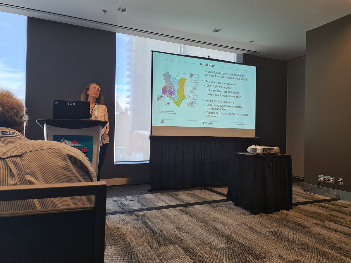 pollycompston's tweet photo. Second presentation from our project on #socioeconomics of #fmd in #Kenya by my excellent supervisor Barbara Haesler @VEEPH_RVC on the vaccine value chain.

@Pirbright_Inst https://t.co/kNbjQY4nLI