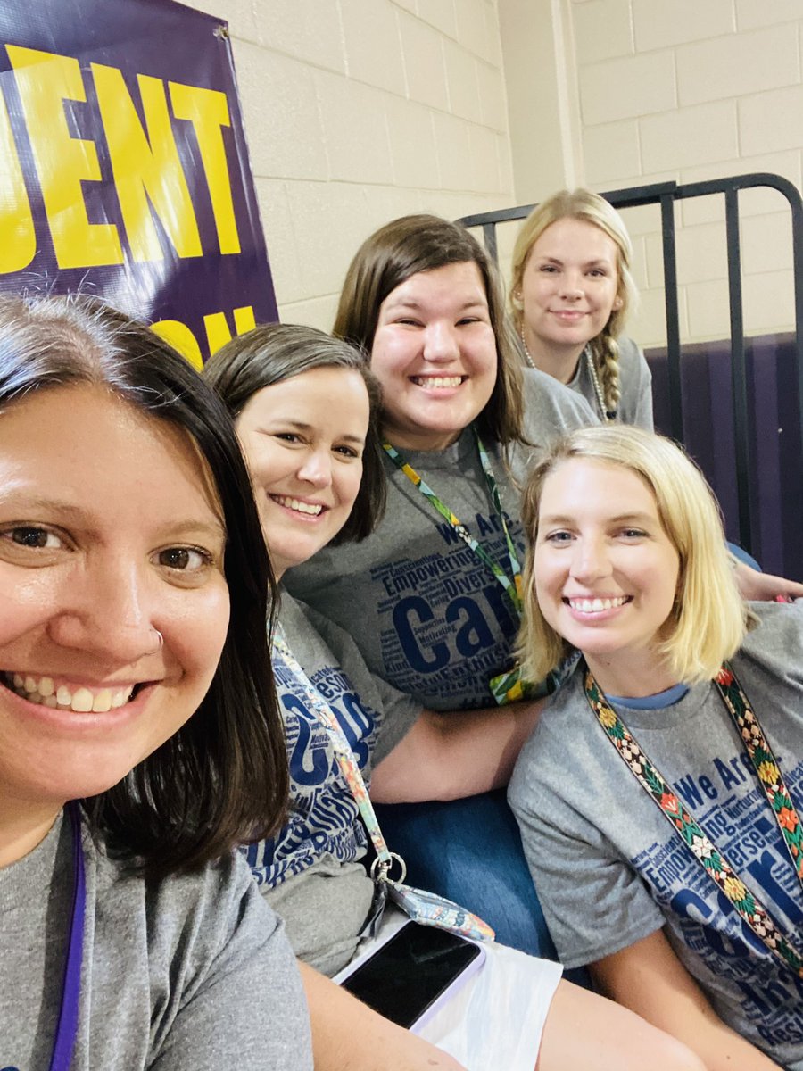Mrs_KThompson's tweet photo. First @RockHillSchools district rally since 2019! We are so ready for this @OldPointeElem! @bchiverswhite @MrsSconyers @mswardteach @JenniferHueyAhl #rocksolid #disruptors https://t.co/lrgVGTX1N3