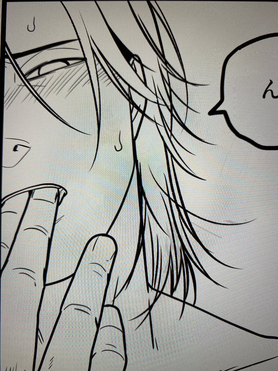 今日は夜お絵描きデーにしたので、久しぶりに原稿も進めた!!💪 