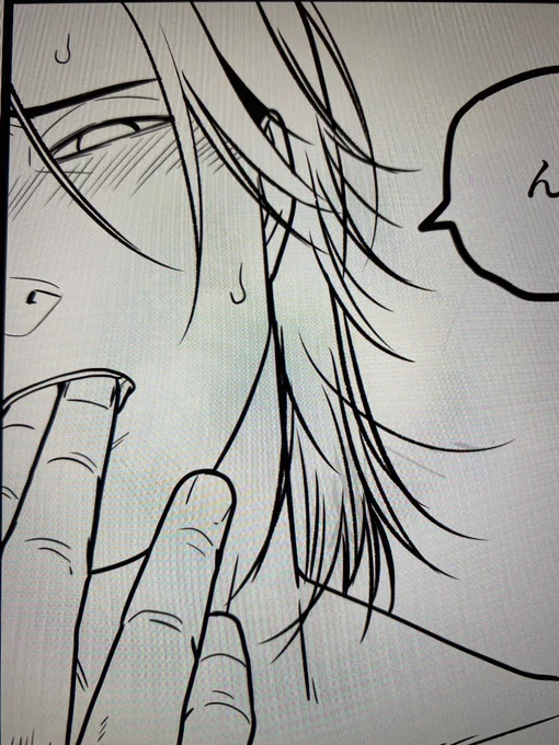 今日は夜お絵描きデーにしたので、久しぶりに原稿も進めた!!💪 