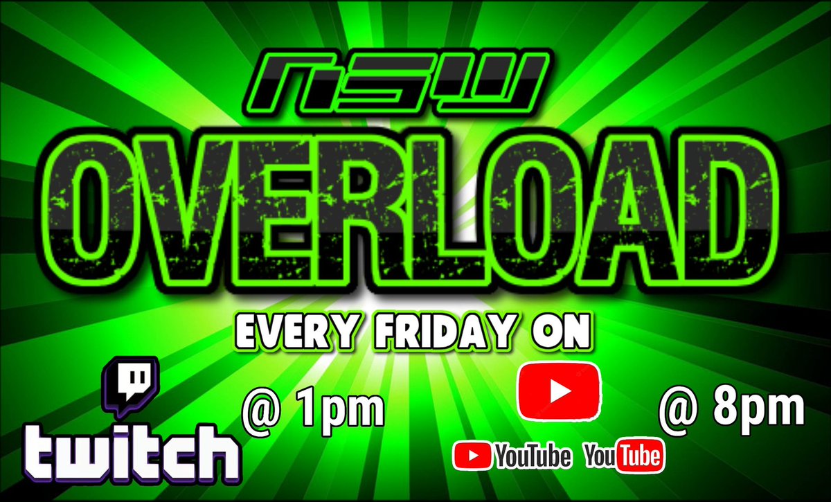 NSWisBACK's tweet photo. Tune in https://t.co/L3pNaJEcTw @ 1pm for #Overload

@The_TravisMoore Vs @RobbyCosmos

@DallasDtown_ Vs Bruce James. https://t.co/I0HRbfXm6x