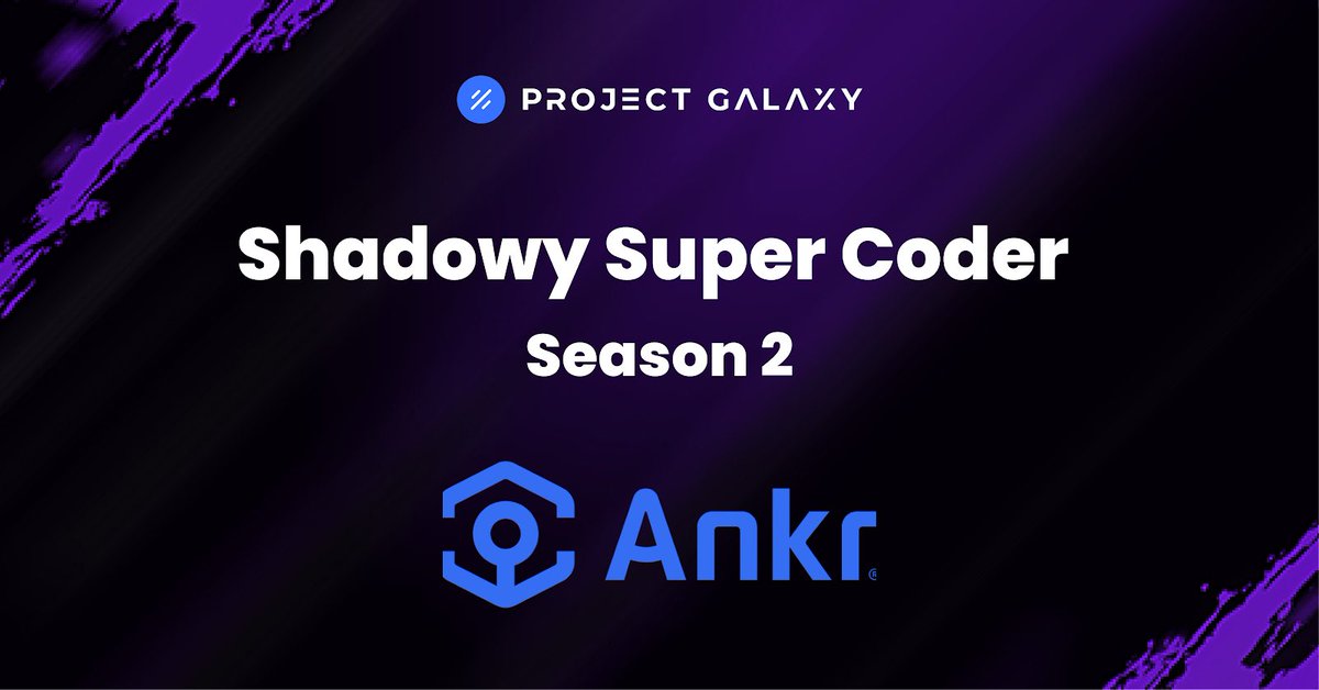 Galxe's tweet photo. The Shadowy Super Coder Campaign is BACK!

Buckle up because we’re launching on August 30th!🧑🏽‍🚀🚀

Each day, we’ll be revealing a new protocol involved in this campaign.

And the first partner is…

@ankr!

How excited are you for Season 2?🤙🏽🎉

#GalaxyShadowySuperCoder https://t.co/trgsPkqY51