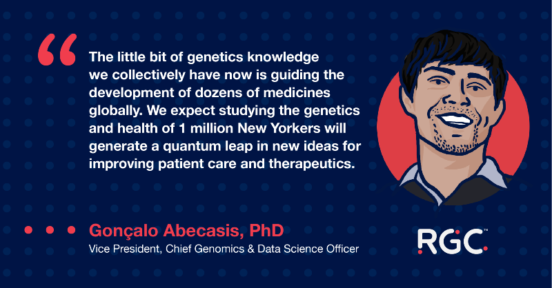 RegeneronDNA's tweet photo. We are thrilled to partner with the @MountSinaiNYC Million Health Discoveries Program. A study of genetics and health in 1 million diverse patients will provide the knowledge we need to improve #precisionmedicine, patient care and therapeutics.