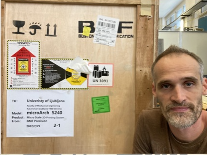 bmf3d's tweet photo. BMF just delivered our first #microArch printer in #Slovenia to University of Ljubljana, Faculty Of Mechanical Engineering. We can't wait to see the #microparts that are printed on this machine!
#micro3dprinting #additivemanufacturing https://t.co/8AJUkqW2AW