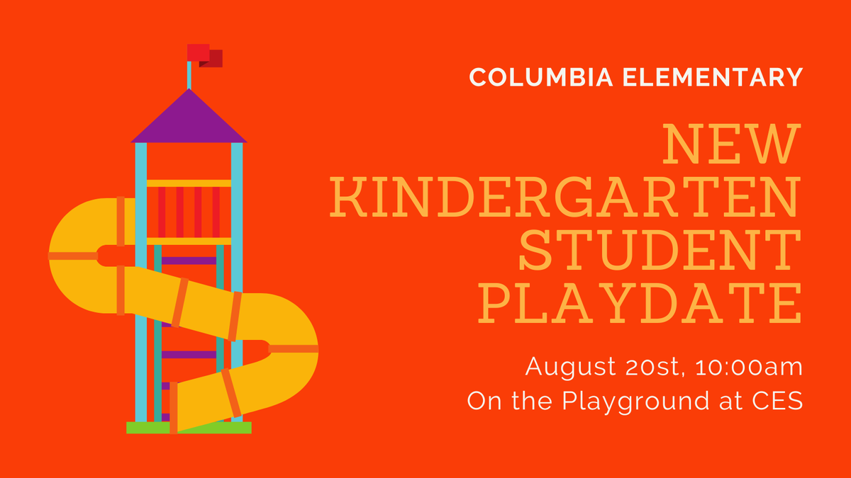 Calling all New Kindergarten students and families! Our Kindergarten Playdate is this Saturday! #smallschoolbigheart <a href="/ColumbiaES_PTA/">Columbia ES PTA</a> <a href="/FCPSR2/">FCPS Region 2</a> columbiaes.fcps.edu/event/new-kind…
